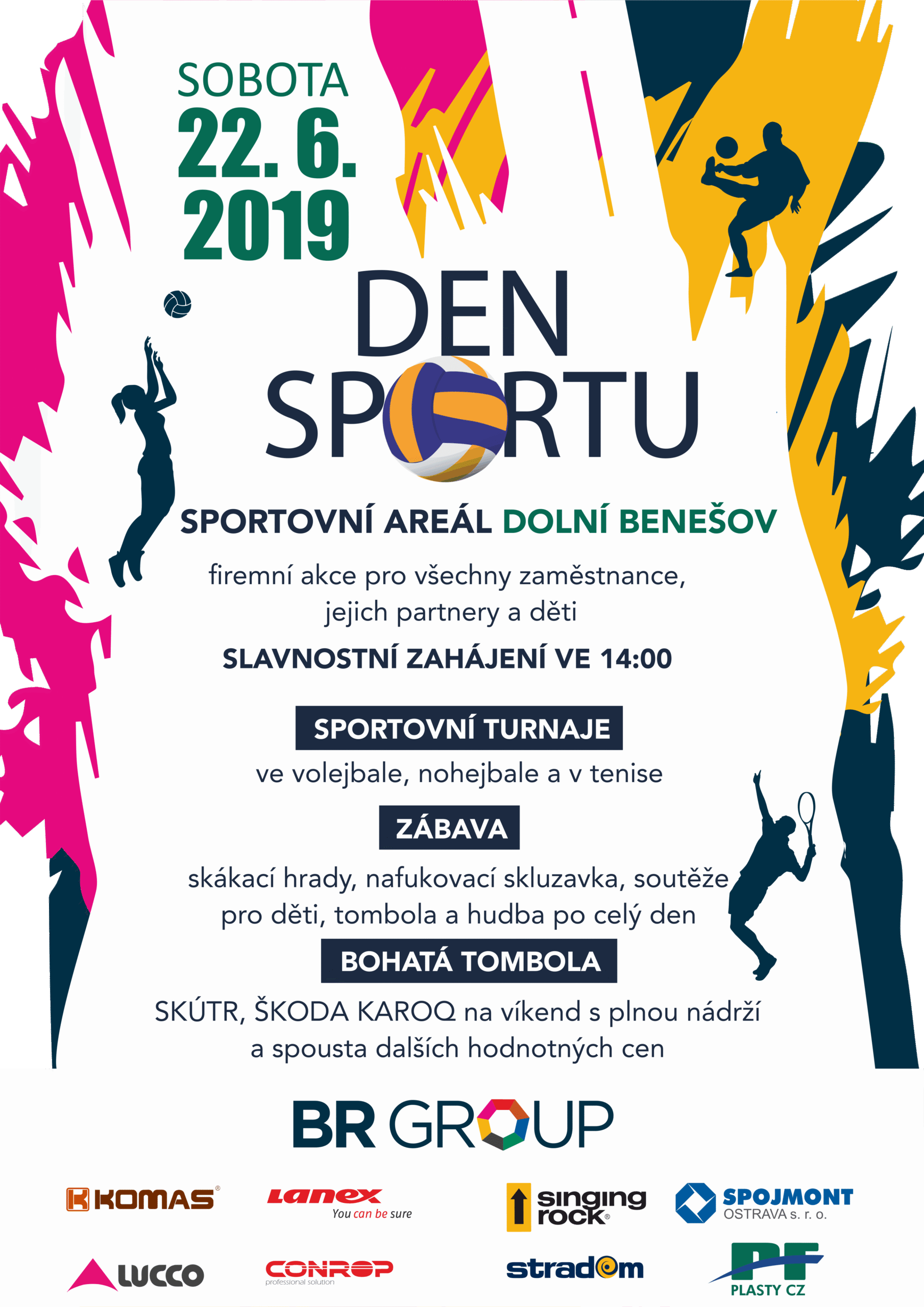 BR Group zve všechny zaměstnance svých firem na Den sportu 2019